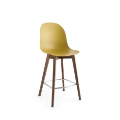 Tabouret Snack (assise +/- 65 Cm)|Tabouret De Bar (assise +/- 80 Cm)*1672 Academy Connubia© Tabouret scandinave en polypropylène et bois