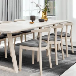 Skovby Chaise De Salle à Manger|Chaise Salon*52 Chaise en bois massif avec assise rembourrée