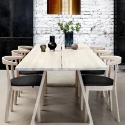 Skovby Chaise De Salle à Manger|Chaise Salon*52 Chaise en bois massif avec assise rembourrée