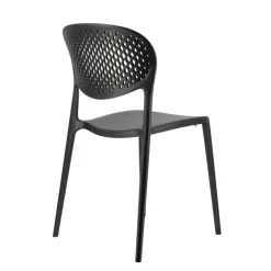 Chaise De Jardin*Abby Connubia® Chaise de jardin empilable en polypropylène recyclé avec dossier microperforé