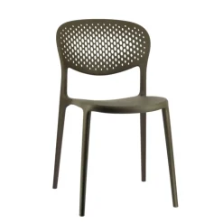 Chaise De Jardin*Abby Connubia® Chaise de jardin empilable en polypropylène recyclé avec dossier microperforé