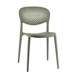 Chaise De Jardin*Abby Connubia® Chaise de jardin empilable en polypropylène recyclé avec dossier microperforé