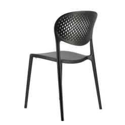 Chaise De Jardin*Abby Connubia® Chaise de jardin empilable en polypropylène recyclé avec dossier microperforé
