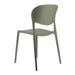 Chaise De Jardin*Abby Connubia® Chaise de jardin italienne empilable en polypropylène recyclé sans accoudoirs