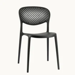Chaise De Cuisine|Chaise De Salle à Manger*Abby Connubia® Chaise empilable en polypropylène recyclé avec dossier microperforé