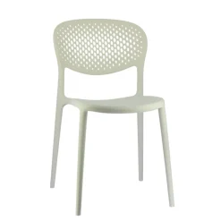 Chaise De Cuisine|Chaise De Salle à Manger*Abby Connubia® Chaise empilable en polypropylène recyclé avec dossier microperforé