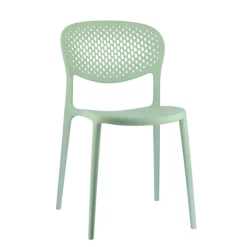 Chaise De Cuisine|Chaise De Salle à Manger*Abby Connubia® Chaise empilable en polypropylène recyclé avec dossier microperforé
