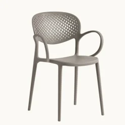 Chaise De Jardin|Fauteuil De Jardin*Abby Connubia® Fauteuil de jardin empilable en polypropylène recyclé avec dossier microperforé