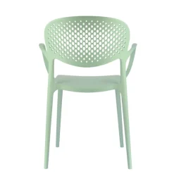 Chaise De Jardin|Fauteuil De Jardin*Abby Connubia® Fauteuil de jardin empilable en polypropylène recyclé avec dossier microperforé