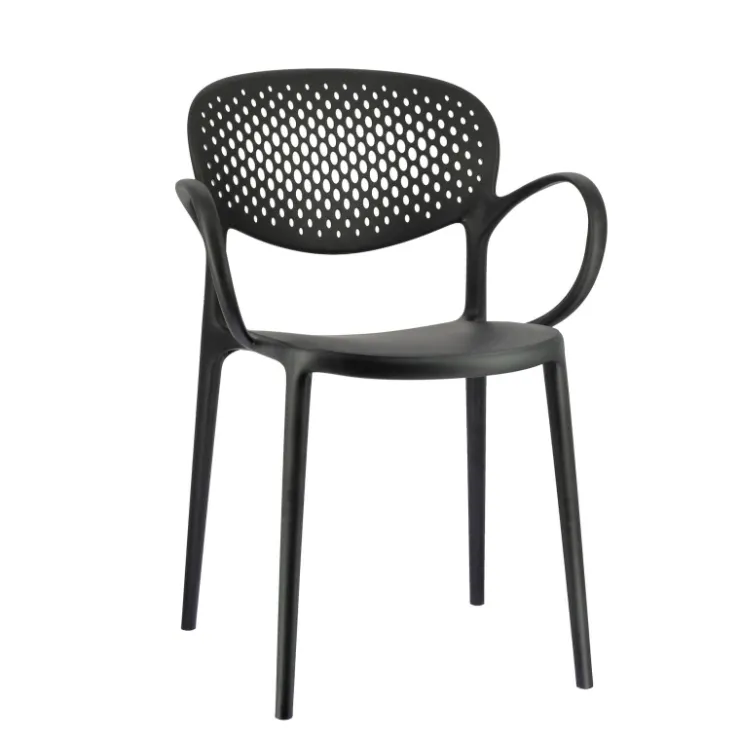 Chaise De Jardin|Fauteuil De Jardin*Abby Connubia® Fauteuil de jardin empilable en polypropylène recyclé avec dossier microperforé