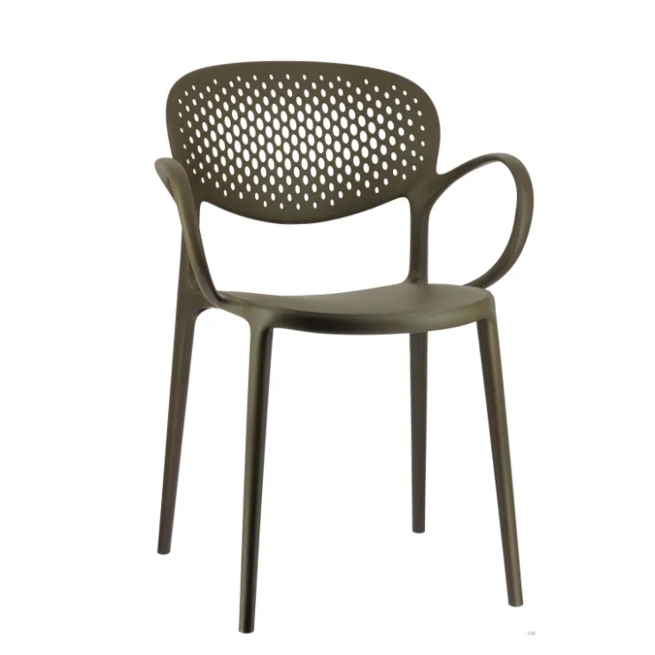 Chaise De Jardin|Fauteuil De Jardin*Abby Connubia® Fauteuil de jardin empilable en polypropylène recyclé avec dossier microperforé