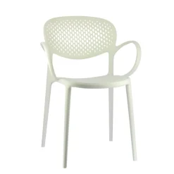 Chaise De Jardin|Fauteuil De Jardin*Abby Connubia® Fauteuil de jardin empilable en polypropylène recyclé avec dossier microperforé