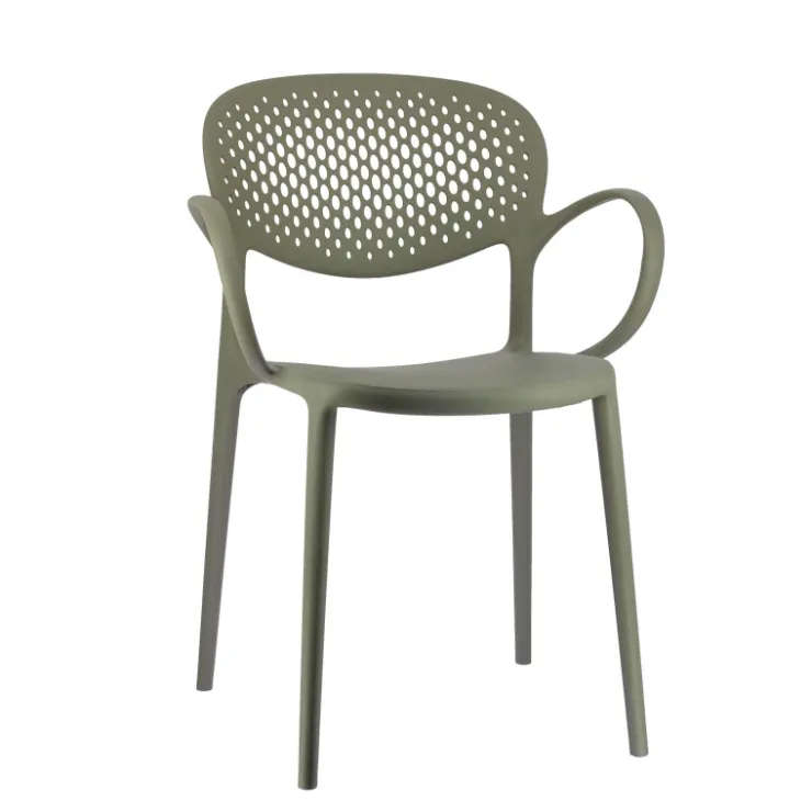 Chaise De Jardin|Fauteuil De Jardin*Abby Connubia® Fauteuil de jardin empilable en polypropylène recyclé avec dossier microperforé