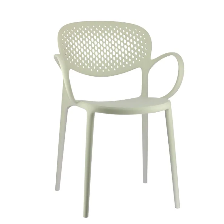 Chaise De Jardin|Fauteuil De Jardin*Abby Connubia® Fauteuil de jardin empilable en polypropylène recyclé avec dossier microperforé