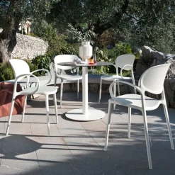 Fauteuil De Jardin*Abby Connubia® Fauteuil de jardin empilable en polypropylène recyclé