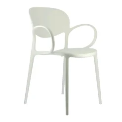 Chaise De Cuisine|Chaise De Salle à Manger*Abby Connubia® Fauteuil italien empilable en polypropylène recyclé