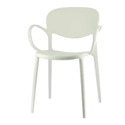 Chaise De Cuisine|Chaise De Salle à Manger*Abby Connubia® Fauteuil italien empilable en polypropylène recyclé