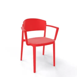 Chaise De Cuisine|Chaise De Salle à Manger*Abuela B Chaise avec accoudoirs empilable en technopolymère