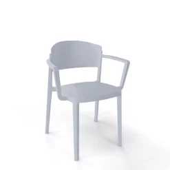 Chaise De Cuisine|Chaise De Salle à Manger*Abuela B Chaise avec accoudoirs empilable en technopolymère