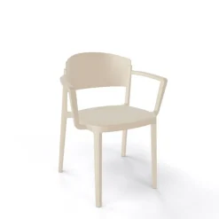 Chaise De Cuisine|Chaise De Salle à Manger*Abuela B Chaise avec accoudoirs empilable en technopolymère
