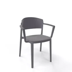 Chaise De Jardin*Abuela B Chaise de jardin avec accoudoirs empilable en technopolymère