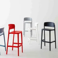 Tabouret Snack (assise +/- 65 Cm)|Tabouret De Bar (assise +/- 80 Cm)*Abuela Tabouret snack empilable