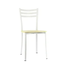 Chaise De Cuisine*Ace 1320 Chaise de cuisine en métal et assise bois