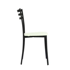 Chaise De Cuisine*Ace 1320 Chaise de cuisine en métal et assise bois