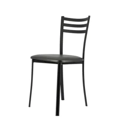 Chaise De Cuisine*Ace 1320 Chaise de cuisine en métal avec assise en simili rembourrée