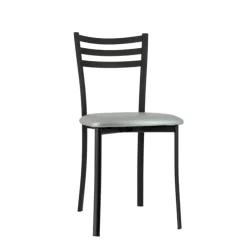 Chaise De Cuisine*Ace 1320 Chaise de cuisine en métal avec assise en simili rembourrée