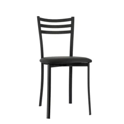 Chaise De Cuisine*Ace 1320 Chaise de cuisine en métal avec assise en simili rembourrée