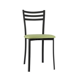 Chaise De Cuisine*Ace 1320 Chaise de cuisine en métal avec assise en simili rembourrée