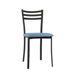 Chaise De Cuisine*Ace 1320 Chaise de cuisine en métal avec assise en simili rembourrée