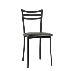 Chaise De Cuisine*Ace 1320 Chaise de cuisine en métal avec assise en simili rembourrée
