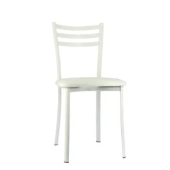 Chaise De Cuisine*Ace 1320 Chaise de cuisine en métal avec assise en simili rembourrée