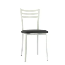 Chaise De Cuisine*Ace 1320 Chaise de cuisine en métal avec assise en simili rembourrée