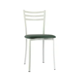Chaise De Cuisine*Ace 1320 Chaise de cuisine en métal avec assise en simili rembourrée