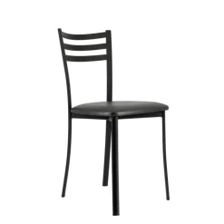 Chaise De Cuisine*Ace 1320 Chaise de cuisine en métal avec assise en simili rembourrée