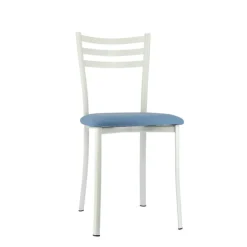 Chaise De Cuisine*Ace 1320 Chaise de cuisine en métal avec assise en simili rembourrée