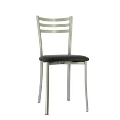 Chaise De Cuisine*Ace 1320 Chaise de cuisine en métal avec assise en simili rembourrée