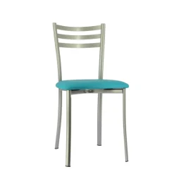 Chaise De Cuisine*Ace 1320 Chaise de cuisine en métal avec assise en simili rembourrée