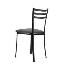 Chaise De Cuisine*Ace 1320 Chaise de cuisine en métal avec assise en simili rembourrée