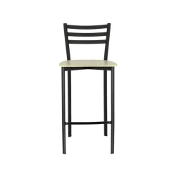Tabouret Hauteur Sur-mesure|Tabouret Snack (assise +/- 65 Cm)*Ace 1329 Tabouret de cuisine en métal et assise bois hauteur snack