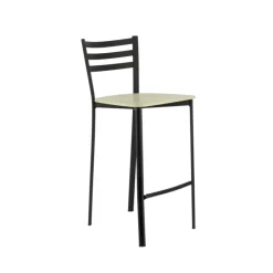 Tabouret Hauteur Sur-mesure|Tabouret Snack (assise +/- 65 Cm)*Ace 1329 Tabouret de cuisine en métal et assise bois hauteur snack