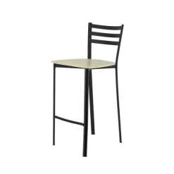 Tabouret Hauteur Sur-mesure|Tabouret Snack (assise +/- 65 Cm)*Ace 1329 Tabouret de cuisine en métal et assise bois hauteur snack