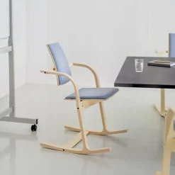 Varier Chaise De Bureau|Chaise Salon*Actulum ® Fauteuil de bureau ergonomique à bascule en tissu et bois
