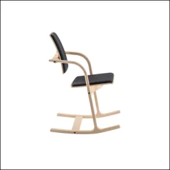 Varier Chaise De Bureau|Chaise Salon*Actulum ® Fauteuil de bureau ergonomique à bascule en tissu et bois