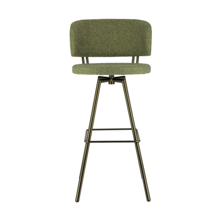 Perfecta Tabouret De Bar (assise +/- 80 Cm)*Adagio Tabouret de bar moderne pivotant en tissu et pieds métal
