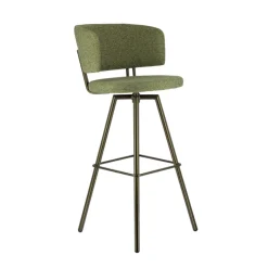 Perfecta Tabouret De Bar (assise +/- 80 Cm)*Adagio Tabouret de bar moderne pivotant en tissu et pieds métal