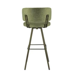 Perfecta Tabouret De Bar (assise +/- 80 Cm)*Adagio Tabouret de bar moderne pivotant en tissu et pieds métal